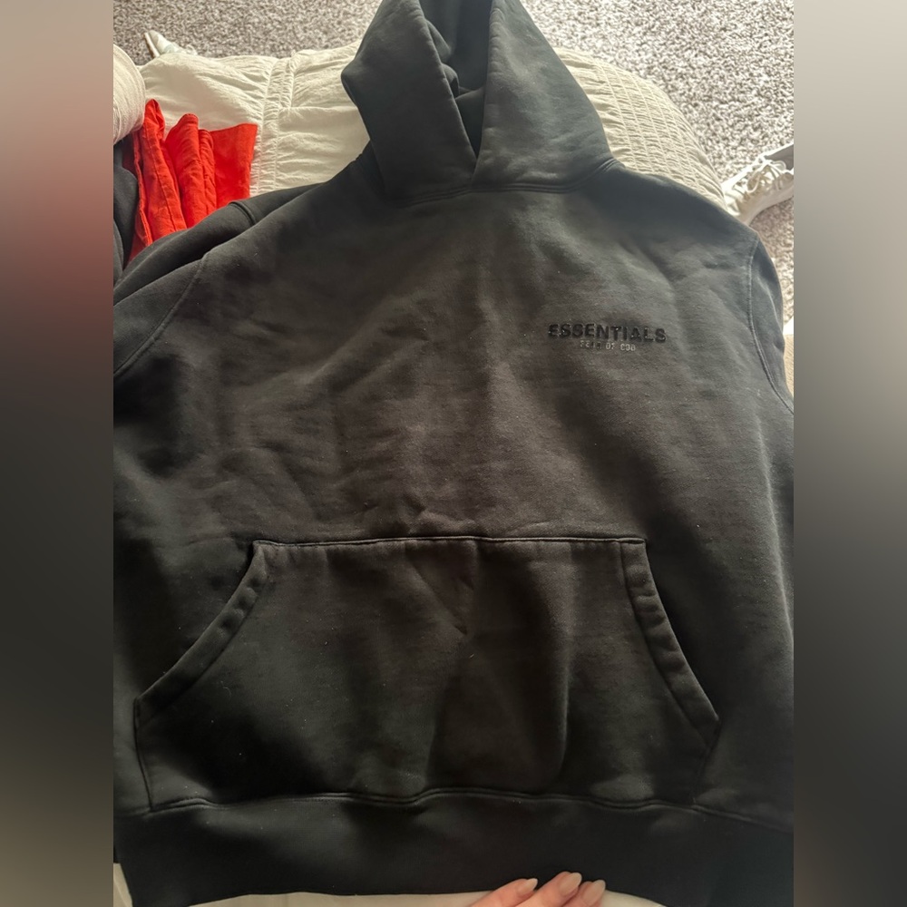 Essentials Charcoal Men's Hoodie